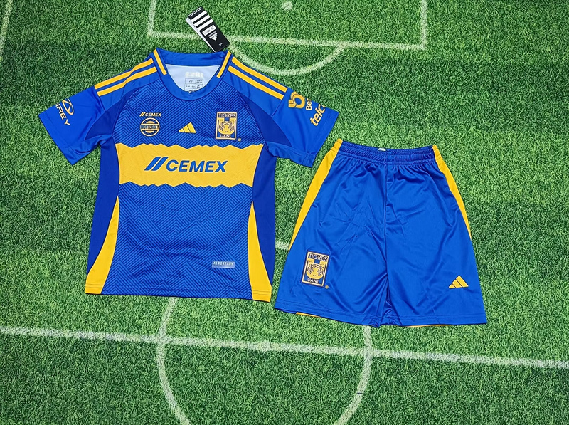 Kids-Tigres UANL 24/25 Away Blue Soccer Jersey